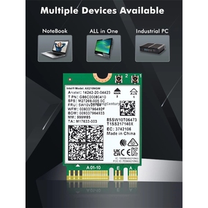 การ์ดไร้สาย <span class=keywords><strong>AX210</strong></span>ใหม่ล่าสุดสำหรับ WIFI6E AX210NGW <span class=keywords><strong>Intel</strong></span> 3แบนด์5374Mbps M.2การ์ด WIFI NGFF BT5.3 - Product Image 5