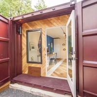 Maisons conteneurs en acier à 2 chambres à coucher, portables, préfabriquées, pliables, modulaires, hôtels de luxe préfabriqués, mini-maisons