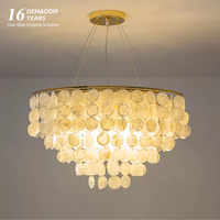 Nouvelle Lampe Suspendue Créative en Forme de Coquille, Luminaire Moderne pour Restaurant, Salon, Hall d'Hôtel, Lustre d'Intérieur