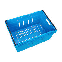 Offre Spéciale Heavy Duty Bale Bras Caisse Empilable En Plastique Fruits Légumes Empilable Stockage Récolte Emboîtable bale bras plateau