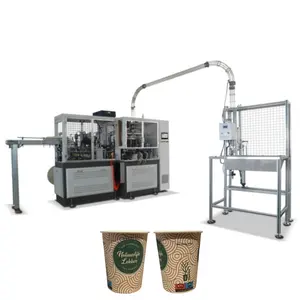 Hoge Efficiency Hoge Snelheid Automatische Ultrasone Hot Koffie Enkel Dubbel Gecoat Papier Beker Papier Kom Vormen Making Machine