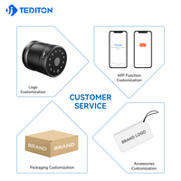 Serrure de porte intelligente Tuya Wifi à empreinte digitale sans fil et carte numérique, prix de gros pour la maison