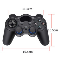 Manettes de jeu sans fil USB 2,4 G pour un joueur avec récepteur, sans vibration, pour PC et Android (vente en gros)