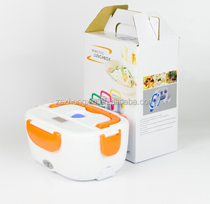 Household 2-In-1 Portable Lunch Box Sets Safe Stainless Steel Food Warmer Electric Lunch Box