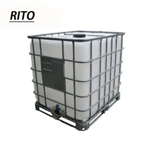 Quadro de gaiola de aço de grau alimentício, barato, armazenamento aquapônico, 500 litros, tanque ibc de plástico 1000l