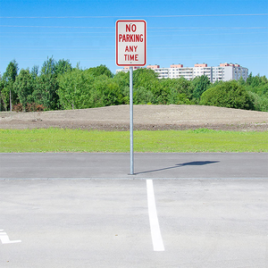 Ngoài trời thường vụ biển báo giao thông không có bãi đậu xe bất kỳ thời gian kim loại dấu hiệu với màn hình in cảnh báo cho sử dụng ngoài trời - Product Image 4