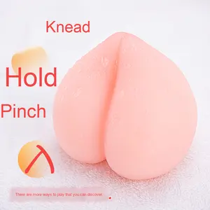 Toptan yetişkin erkek TPE gerçekçi şeftali meme topu seksi kalıp yerleştirilebilir Masturbator fincan vajina tipi seks bebek - Product Image 2