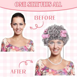 <span class=keywords><strong>Disfraz</strong></span> <span class=keywords><strong>de</strong></span> Peluca <span class=keywords><strong>de</strong></span> Anciana para Mujer, <span class=keywords><strong>Disfraz</strong></span> <span class=keywords><strong>de</strong></span> Abuela, Peluca para Halloween, Cosplay, <span class=keywords><strong>Disfraz</strong></span> Escolar <span class=keywords><strong>de</strong></span> 100 Días para Adultos, Poliéster - Product Image 5