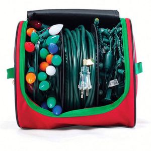 Sac de rangement pour lumières de Noël en gros, personnalisé, en Oxford 600D, durable, imperméable, sac portable pour la maison, grande boîte de rangement - Product Image 3