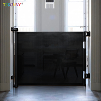 Barrière de sécurité rétractable pour bébé en tissu PVC, barrière de sécurité pour bébé, escaliers, portes, couloirs, barrière de sécurité en maille pour bébé et enfant à l'intérieur
