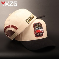 Gorras de Béisbol Personalizables con Bordado a Color, Visera Curva Profunda, de Algodón, Bicolor, Deportivas, con Letras, Estilo Business, de 5 Paneles, con Logotipo