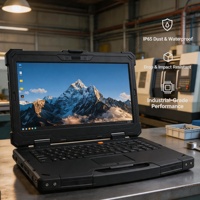 Portátil Robusto de 15.6 Pulgadas, I7-11390H, 16GB, 512GB, PC Industrial Negro, IP65, Personalizado, Wi-Fi 6, 5.2, Windows 11, Batería Doble