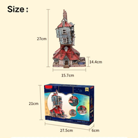 Puzzle 3D en bois Harry Potter La Cabane de Griffoyer Ensemble de blocs de construction Modèles de construction Jouets Cadeaux pour enfants