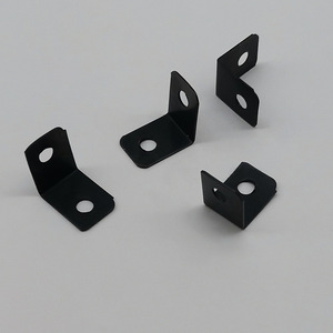 <b>Black</b> L-Shaped Corner Protector For Photo Frame Iron Right Angle <b>Bracket</b> Hardware Accessory Durable 90 Degree Fixing Mount - Product Image 3