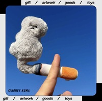 Breloque en peluche amusante personnalisée Smoke Buddy avec motif cigarette
