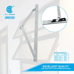Charnière de fenêtre à battant en aluminium à rainure carrée moderne <span class=keywords><strong>Bras</strong></span> de maintien télescopique à fermeture en douceur avec friction Bisagra De Ventana - Product Image 6