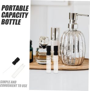 Flacons vaporisateurs miniatures de luxe fantaisie en verre transparent de 1,5 ml et 2 ml, flacons vides pour échantillons de parfum avec atomiseur, sérigraphie - Product Image 5