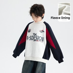 <span class=keywords><strong>Pull</strong></span> en molleton épais teint en pièce de style coréen pour garçons, collection hiver 2025 – Nouveauté, haut ample pour enfants et adolescents - Product Image 4