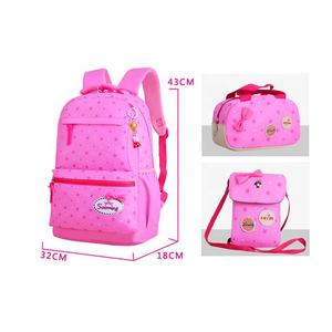 Moda niños encantadora mochila niños <span class=keywords><strong>adolescentes</strong></span> 3 unids/set escuela estudiante bolsas mochila - Product Image 3