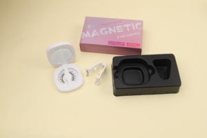 Cils magnétiques, kit de cils en faux vison moelleux et légers avec miroir portable et applicateur, cils magnétiques avec logo personnalisé - Product Image 5