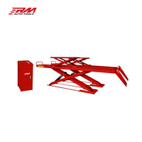 Pont élévateur ciseaux électrique hydraulique 4T 4000kg pour alignement de roues, profondeur de levage 175mm, 380V 2.2kw, élévateur auto 1800mm, équipement de garage