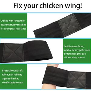 Attelle de poignet de golf avec attelle rigide interne pour l'entraînement du poignet des golfeurs droitiers, <span class=keywords><strong>aide</strong></span> à corriger l'angle du poignet pour les débutants en golf - Product Image 6