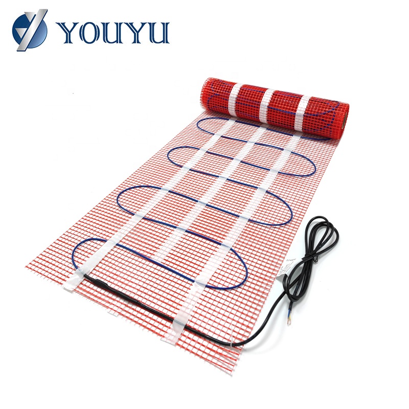 200W/m² Waterproof Floor Heating Mat - Underfloor Electric Heating System with Digital Thermostat