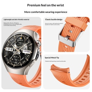 สายนาฬิกาซิลิโคนแบบนุ่มระบายอากาศได้ดี รุ่นใหม่ของ Upro สำหรับ Huawei Watch 5 ขนาด 46 มม. ดีไซน์อย่างเป็นทางการ พร้อมหัวเข็มขัด - Product Image 3