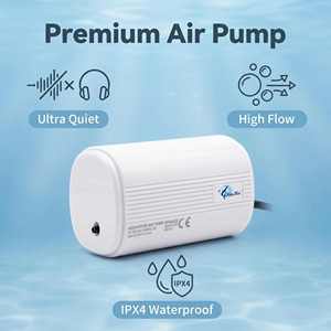 Pompe à air pour aquarium, aérateur d'oxygène réglable pour aquarium de 5 à 100 L avec fonction de pompe doseuse, aération de bassin et décoration d'aquarium - Product Image 3