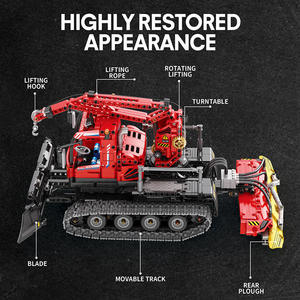Technic-Compatible RC Snow Plow <b>Building</b> Set <b>for</b> STEM Power Mechanics Educational Projects - Product Image 4