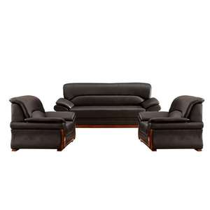 Modern Executive Home <b>Office</b> Furniture Set Kuka <b>Wood</b> Leather <b>Sofa</b> with Stylish <b>Design</b> - Product Image 1