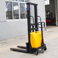 Marcher derrière le chariot élévateur électrique à batterie au lithium/plomb alimenté par ca 3000-6000mm hauteur de levage capacité personnalisée gerbeur walkie