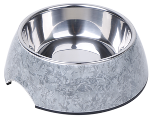 Bol pour chien rond en plastique et acier inoxydable - Product Image 3