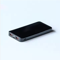 Chargeur Portable 10000mAh Slim UV 2-en-1 USB Type C et LCD Power Bank avec Câbles de Sortie Étanches 20W Inclus
