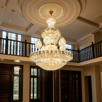Lustre en cristal sur mesure de style luxueux pour hall d'hôtel, restaurant, salle de banquet, salle d'exposition