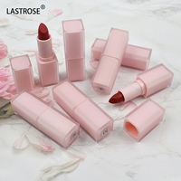 Rouge à lèvres en velours mat neutre longue durée en tube carré Nouvelle formule liquide pour une couverture et un confort améliorés