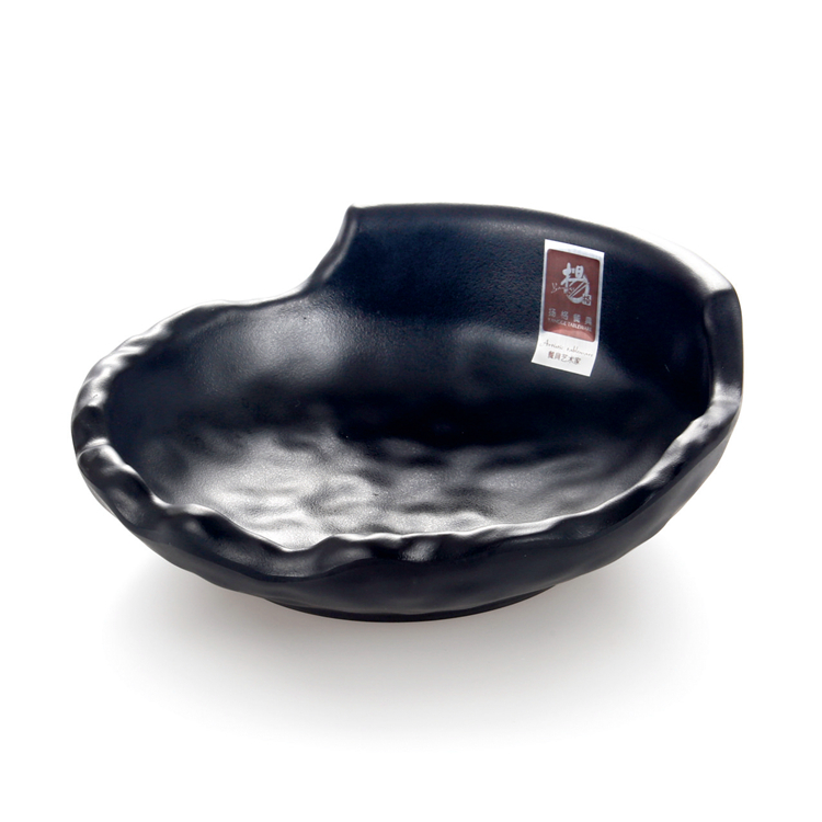 Ilusplate Posacenere Senza Tempo In Melamina Nero – Design André Ricard, Made In Spain - 4