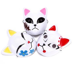Cina fornitura di fabbrica luminoso animale maschera volpe/<span class=keywords><strong>gatto</strong></span>/coniglio maschera a LED animale mezza faccia maschera - Product Image 1