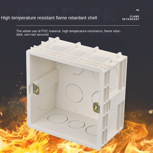 Merakit 80*80*50mm <span class=keywords><strong>UK</strong></span> Cina kotak sakelar dinding dalam PVC api Retardant 86 jenis kotak sambungan listrik - Product Image 4