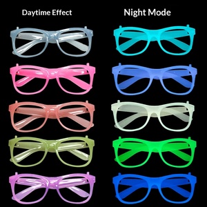 Lunettes néon phosphorescentes, jouets fantaisie pour fêtes, accessoires d'ambiance pour KTV, bars et concerts, montures de lunettes - Product Image 1