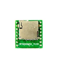 WT2003M03 Módulo de música MP3 de alta calidad placa decodificadora serial IC tarjeta SD TF con módulo de voz amplificador de potencia