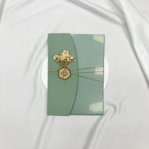 Invitation acrylique vert clair Invitation de <span class=keywords><strong>mariage</strong></span> invitation unique pour le baptême, baby shower, Bar Mitzvah - Product Image 1