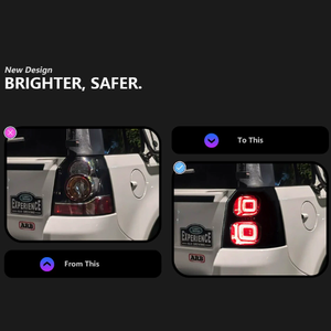 Kit de conversion LED pour feux arrière AURON Land Rover Freelander 07-15 - Lentille transparente, nouvelle qualité supérieure, Plug & Play, 12V 36W 6000 Lumens - Product Image 3