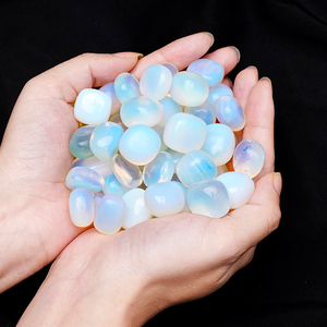 <strong>Wholesale</strong> Natural White Opalite Crystal Tumble <strong>Stones</strong> <strong>Polished</strong> Rock Crystal Healing <strong>Stones</strong> for Feng Shui Home Decoration - Product Image 4