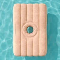 Matelas d'eau gonflable réglable au design classique avec revêtement en PVC floqué pour une utilisation en chambre