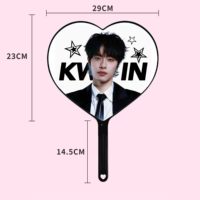 Nouvelle carte magnétique en PVC en forme de cœur, personnalisable, impression numérique, film laminé, pour concert d'idole Kpop, support de fan