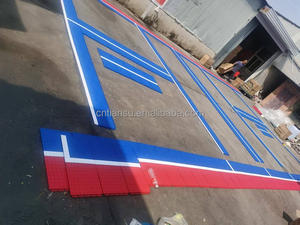 Suelo para Cancha de Baloncesto de Material <span class=keywords><strong>TPV</strong></span>, 12 Colores Estándar, 94% de Rebote de Pelota, Diseño Panorámico, Uso en Interiores/Exteriores, Personalizable - Product Image 2