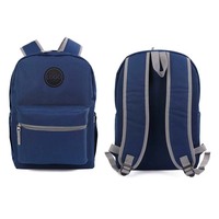Grand sac à dos écologique en polyester, sacs à livres, sacs d'école pour ordinateur portable, sac à dos imperméable de 17 pouces avec trousse à crayons