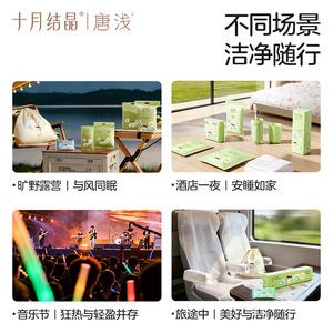 Kit de Viaje Ligero Crystal Tangqian de Octubre: Ropa Interior Desechable, Fundas para Inodoros, Toallas Faciales, Toallas de Baño, Set de Viaje Portátil - Product Image 5