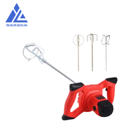 Malaxeur à béton électrique portable de 1600 W, malaxeur à ciment, à plâtre, à mortier, à peinture, malaxeur à pagaie, perceuse professionnelle